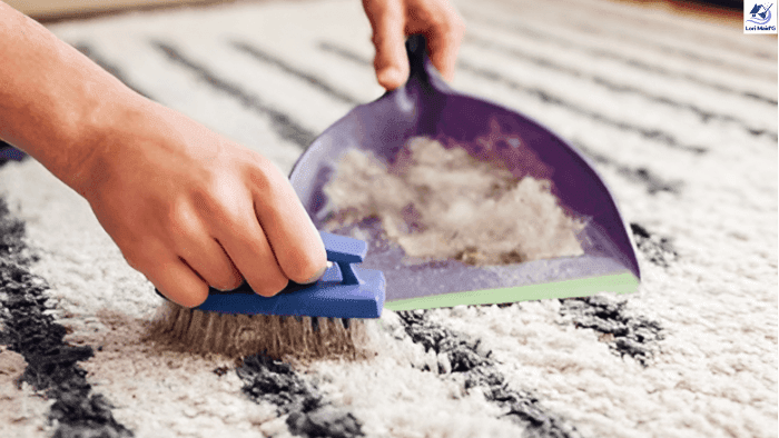 How to clean stubborn pet hair from carpet.